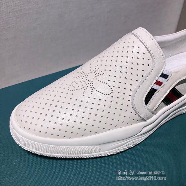 GUCCI男鞋 2019早春 官網最新款 休閒時尚男鞋 古馳小白鞋 Gucci牛皮鞋  hdnx1014